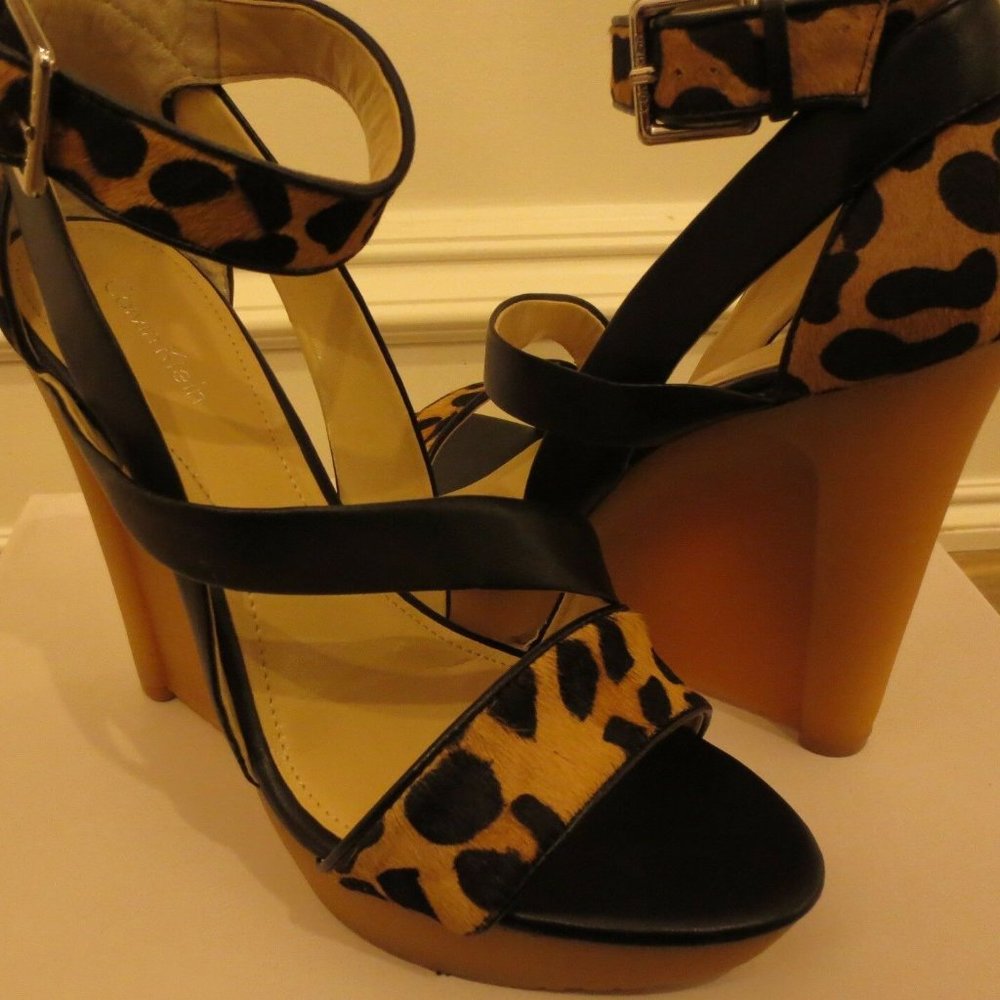 Calvin Klein high Dani Wedge platform Sandal